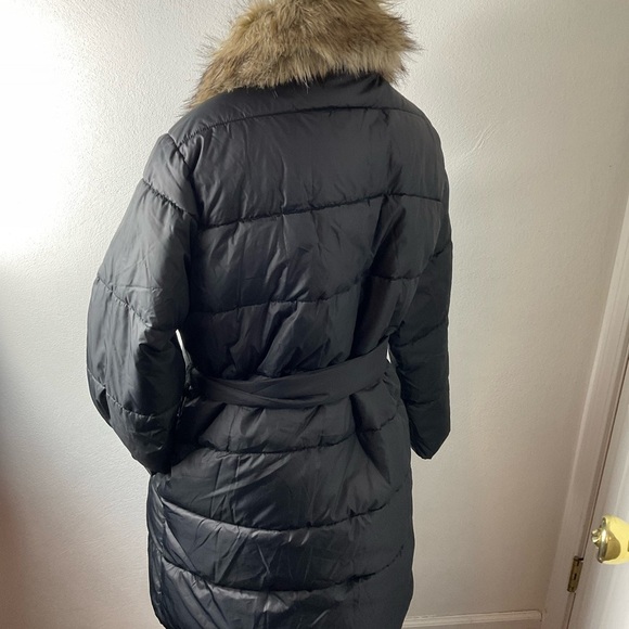 Ann Tayloror New Black Puffer Coat. Sz M - Picture 2 of 6